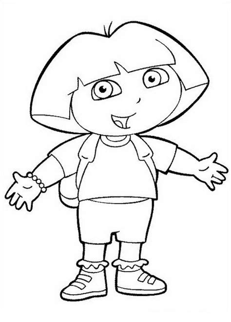 Dora the Explorer to color | COLOR AREA