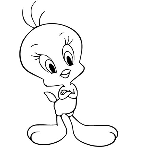 Scary Tweety Bird Coloring Pages