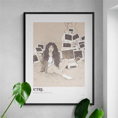 SZA Poster With the CTRL Album Cover Art is the Best Music - Etsy