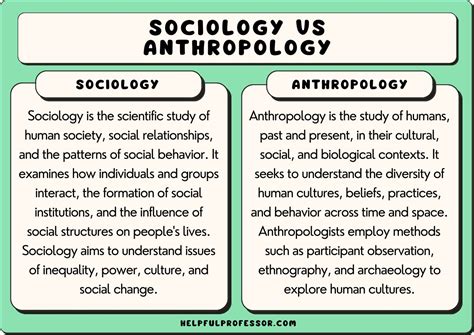 Sociology vs Anthropology: 10 Similarities and Differences