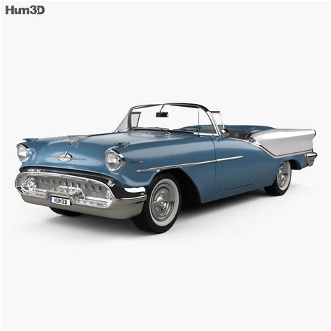 Oldsmobile Starfire 98 convertible 1957 3D model - Vehicles on Hum3D