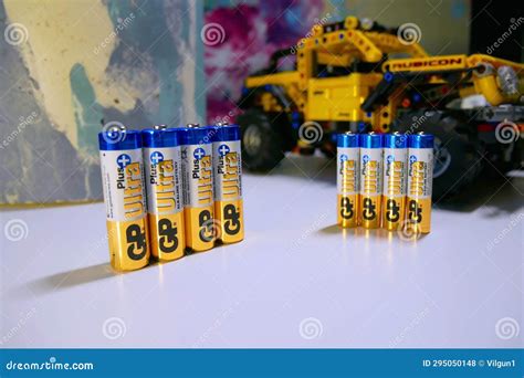 Packaging of an Alkaline AAA Battery. Batteries for Remote Controls. Editorial Stock Photo ...