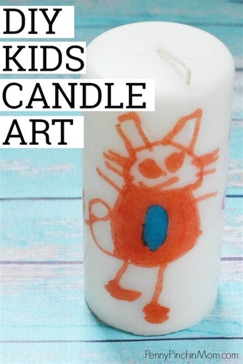 DIY Kids Artwork Candle – Candle Making