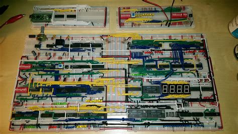 My version of the Ben Eater 8-bit breadboard computer : r/cableporn