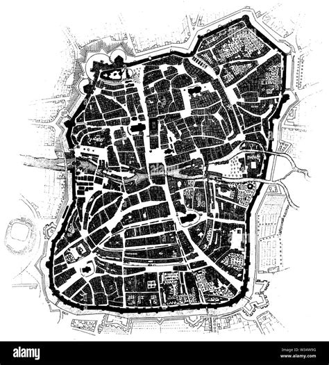 City map Nuremberg, , (cultural history book, 1875 Stock Photo - Alamy