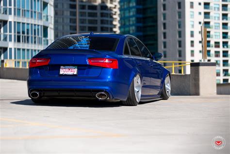 Blue Audi A6 Enhanced by Aftermarket Accessories — CARiD.com Gallery