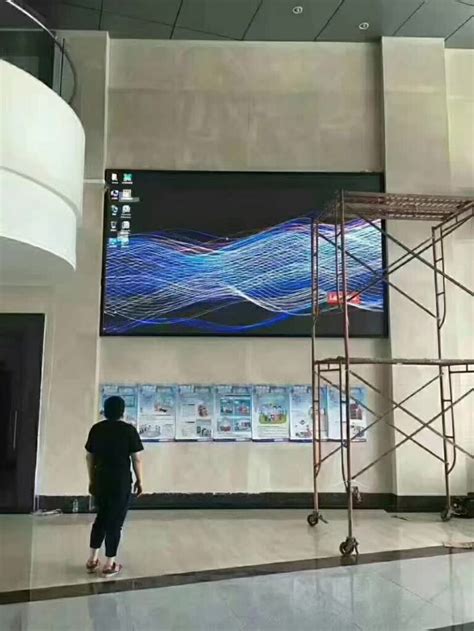 P3mm Indoor LED Screen on Building Entrance - Tepixel