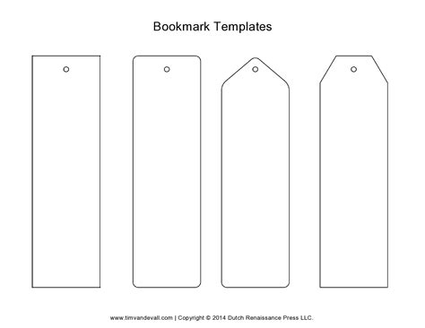 Free Printable Bookmark Template