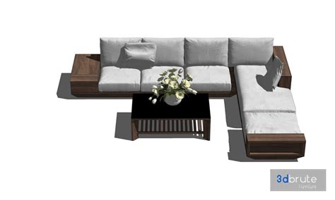 Sofa Set Sketchup Model - Image to u