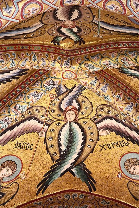 Byzantine Mosaics of Angels from Sicily - Hagia Sophia History | Byzantine mosaic, Byzantine art ...