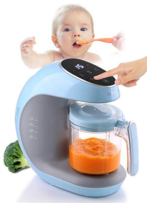 Ronegye Baby Food Cooker, Steamer and Blender with | Food cookers, Baby food recipes, Food mills