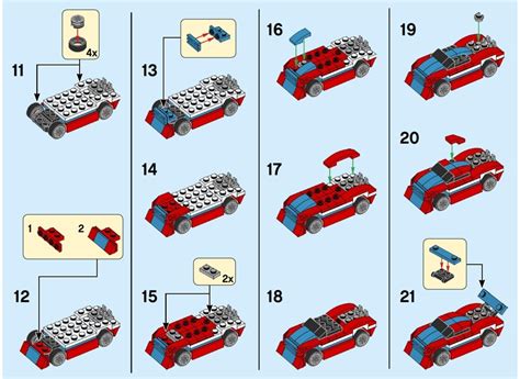 View LEGO® instruction 30572 Race Car - LEGO instructions and catalogs library