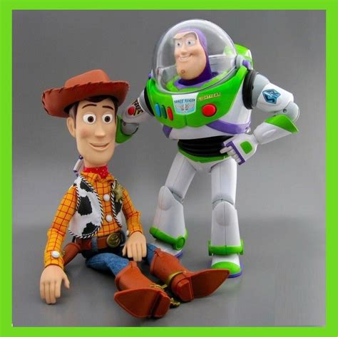 BRAND NEW Disney Toy Story TALKING Woody BUZZ Lightyear Action figure ...