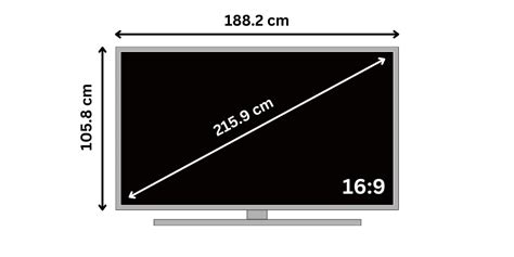 85 Inch TV Dimensions | Television Size, Length, Width