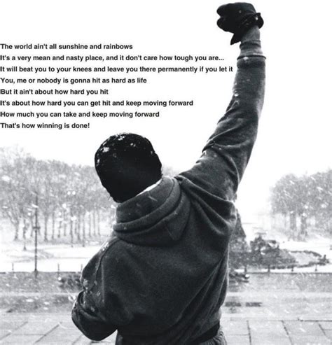 Rocky Balboa... best motivational speech of all the movies. | Favorite movie quotes, Movie ...