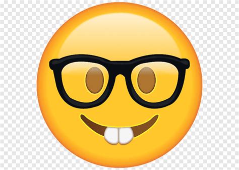 Smile الرموز التعبيرية التوضيح، تي شيرت Emoji domain Nerd Smiley، emojis, الموضة, النظارات png