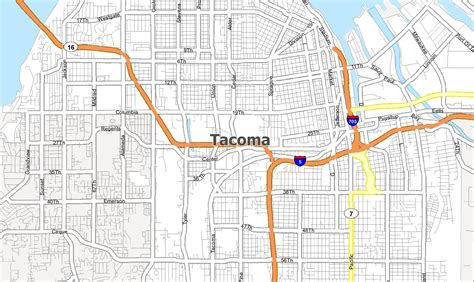 Tacoma Washington Map - GIS Geography