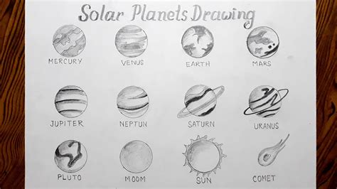 Pencil Drawings Of Solar System