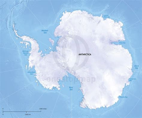 Digital Continent-Region Maps Summit map style | One Stop Map