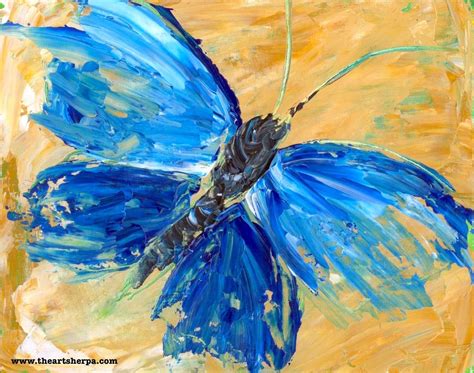 Beginner Acrylic Tutorial Abstract Butterfly Painting https://www ...