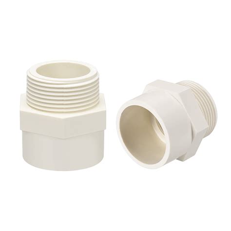 40mm Slip x G1-1/4 Male Thread,PVC Pipe Fitting Adapter Connector 2Pcs | Walmart Canada