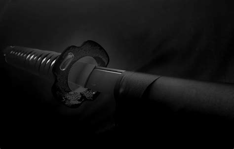 Wallpaper black & white, sword, weapon, monochrome, samurai, b&w, Katana images for desktop ...