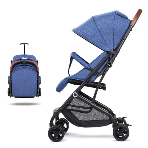 Baby Lightweight Stroller Aluminum Umbrella Stroller Travel Foldable Design with Cup Holder ...