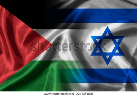 Combination Israel Flag Palestine Flag Both Stock Illustration 2271351001 | Shutterstock