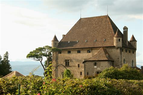 Yvoire castle in the medieval city of Yvoire near Lake Geneva