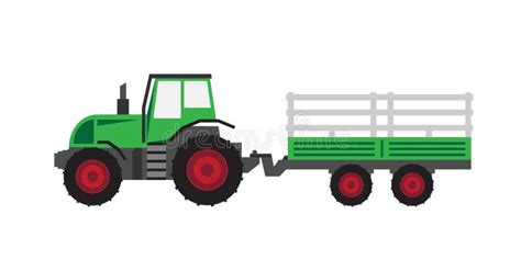 Cartoon Tractor Trailer