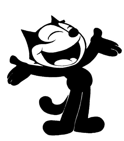 Black And White Cat Cartoon - ClipArt Best