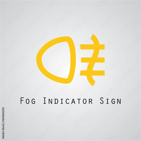 Car fog indicator light dashboard panel minimal flat icon warning ...