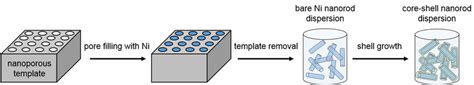 Schematic sketch of the synthesis procedure for core-shell nanorods.... | Download Scientific ...