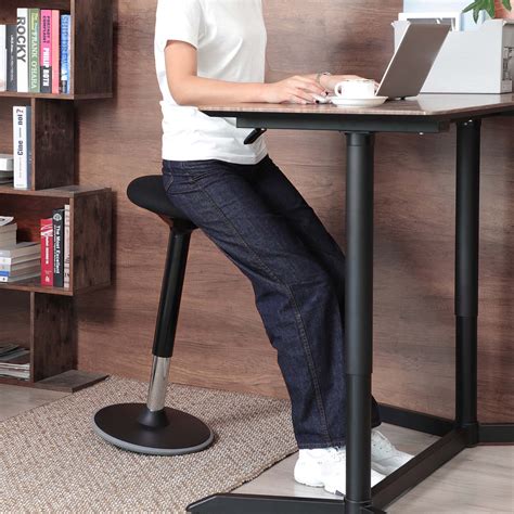 SONGMICS Standing Desk Chair, Standing Stool, Ergonomic Wobble Stool, 360° Swivel Balance Chair ...