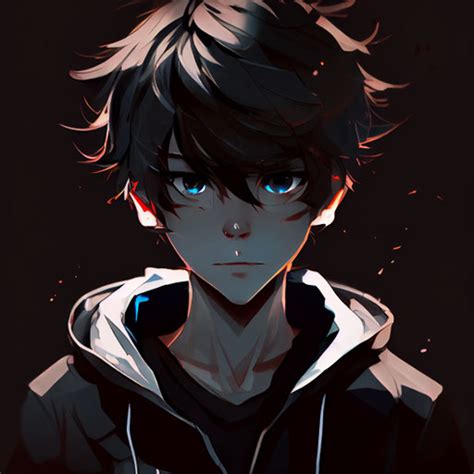 Anime Boy Black PFP - Aesthetic Anime PFPs for Discord, TikTok