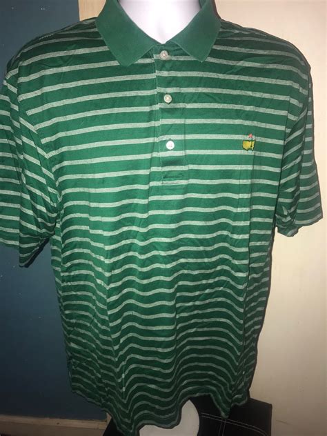 Vintage The Masters Golf Shirt. Green Striped Amen Corner Golf Shirt. Amen Corner Masters Golf ...