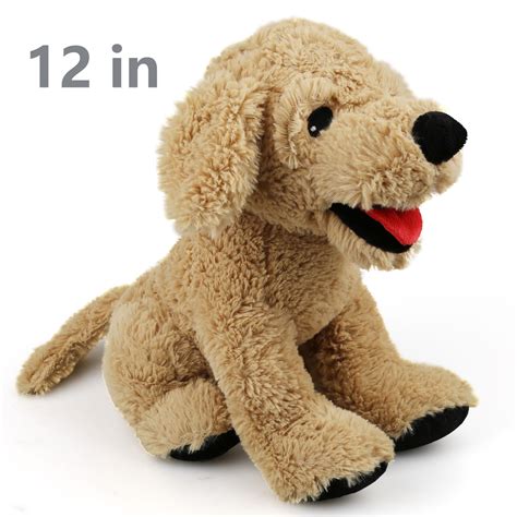 Dog Stuffed Animals, 12 in Soft Cuddly Golden Retriever Plush Toys, Stuffed Puppy Dog Toys Gift ...