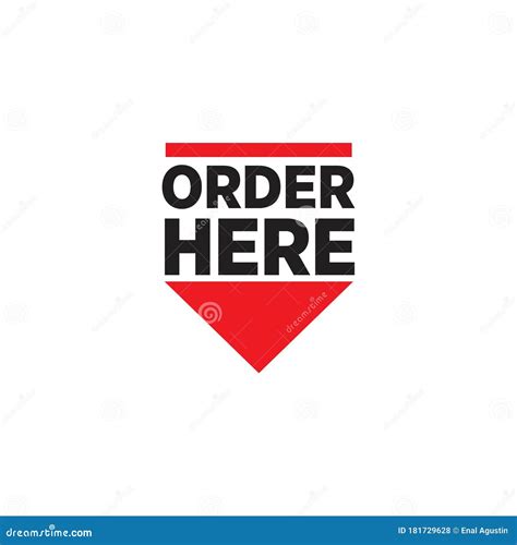 Order Sign Logo Design Template Stock Illustration - Illustration of ...