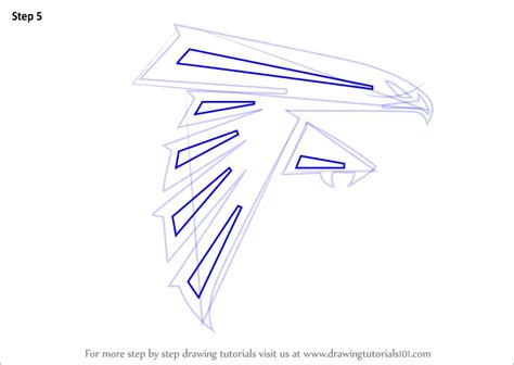 Learn How to Draw Atlanta Falcons Logo (NFL) Step by Step : Drawing Tutorials