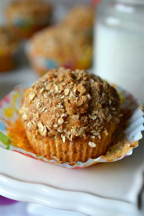 Applesauce Muffins with Streusel Topping - Who Needs A Cape?