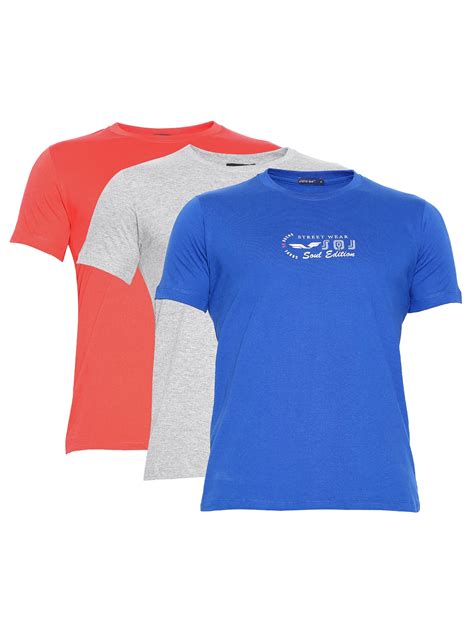 Buy Status Quo Men Pack Of 3 Pure Cotton T Shirts - Tshirts for Men 237454 | Myntra