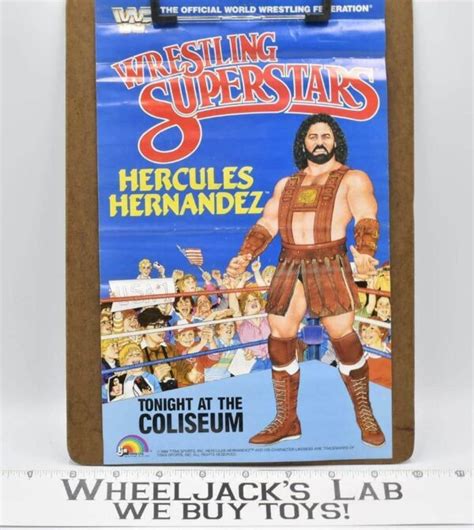 Hercules Hernandez Original Poster 1986 WWF LJN Wrestling Vintage - Wheeljack's Lab