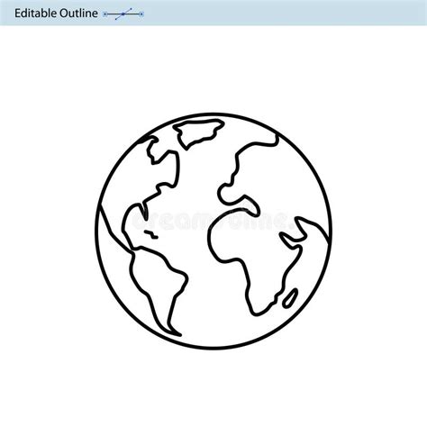 Earth Icon, World Icon, Globe Icon, Planet Stock Vector - Illustration ...