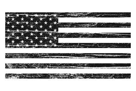 Distressed American Flag Png Distressed American Flag Black Clip Art ...