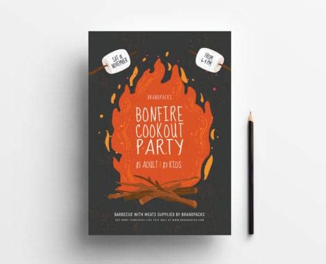 Bonfire Night Poster Template v2 - BrandPacks