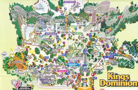 Kings Dominion Park Map – Map Of California Coast Cities