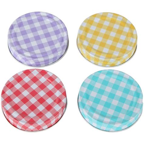 Lily's Home® Decorative Canning Lids for Mason Ball Jars. Assorted 4 Colors | Ball jars, Canning ...