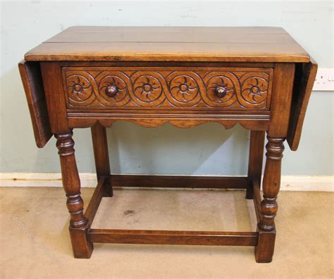 Single Drawer Oak Side Table - Antiques Atlas