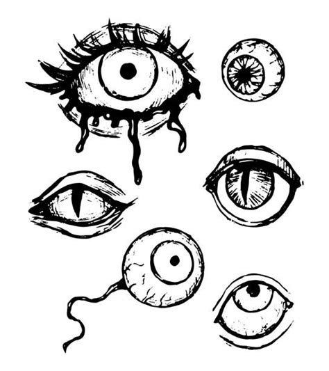 Scary Eye Drawings