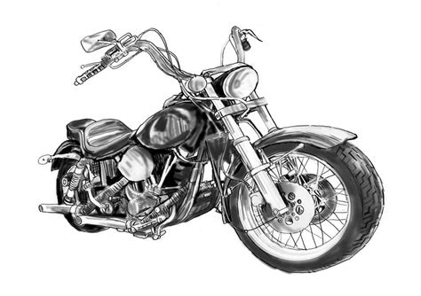 Harley Davidson Sketches Images & Pictures - Becuo